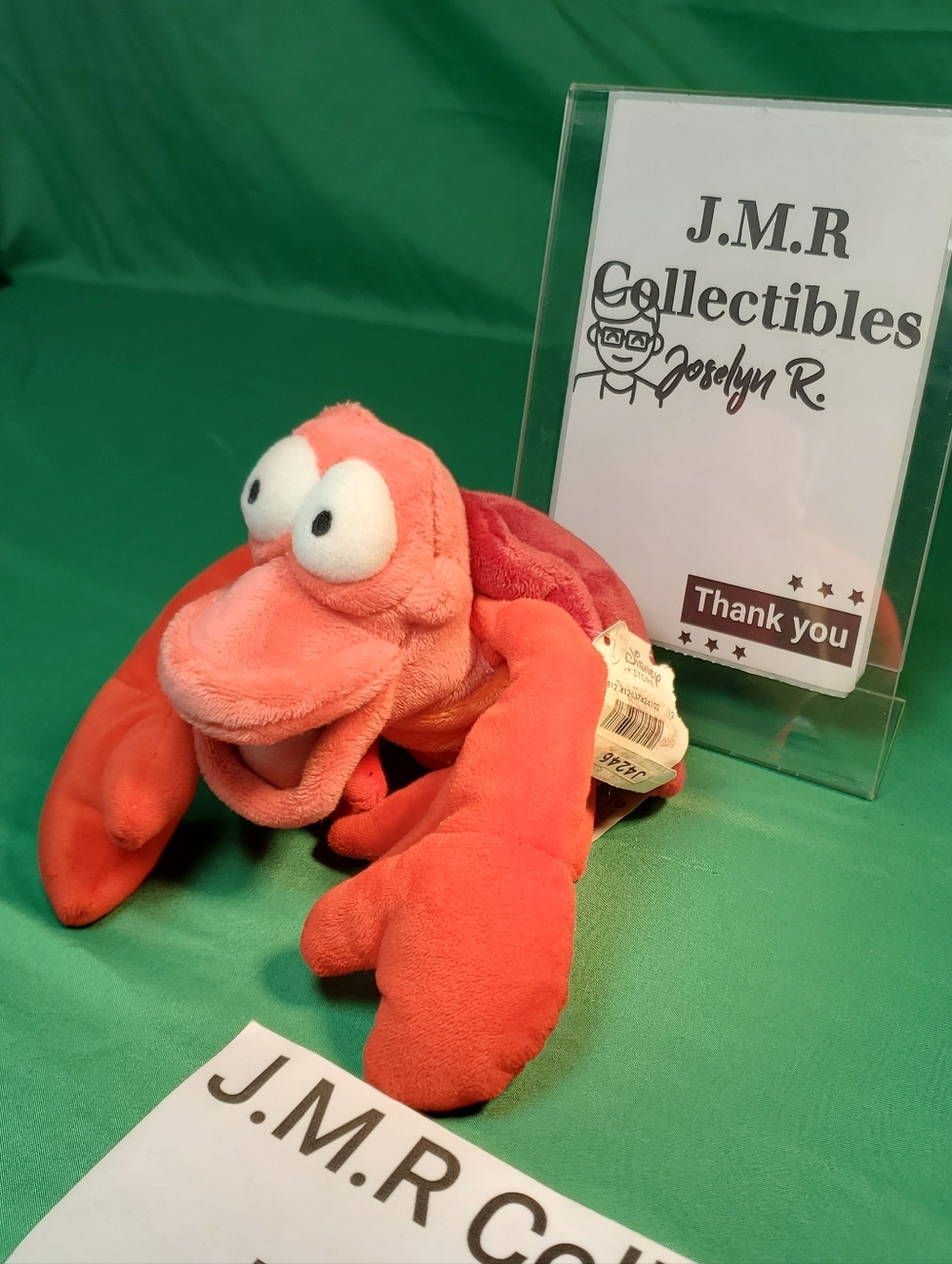 Disney Store Sebastian the Crab Plush Ariel The Little Mermaid Stuffed Animal